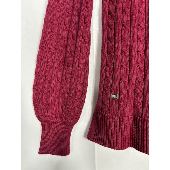 LRL Ralph Lauren Womens XXS Cable Knit Sweater Y2K Preppy Fall Heritage Classy - Picture 4 of 10